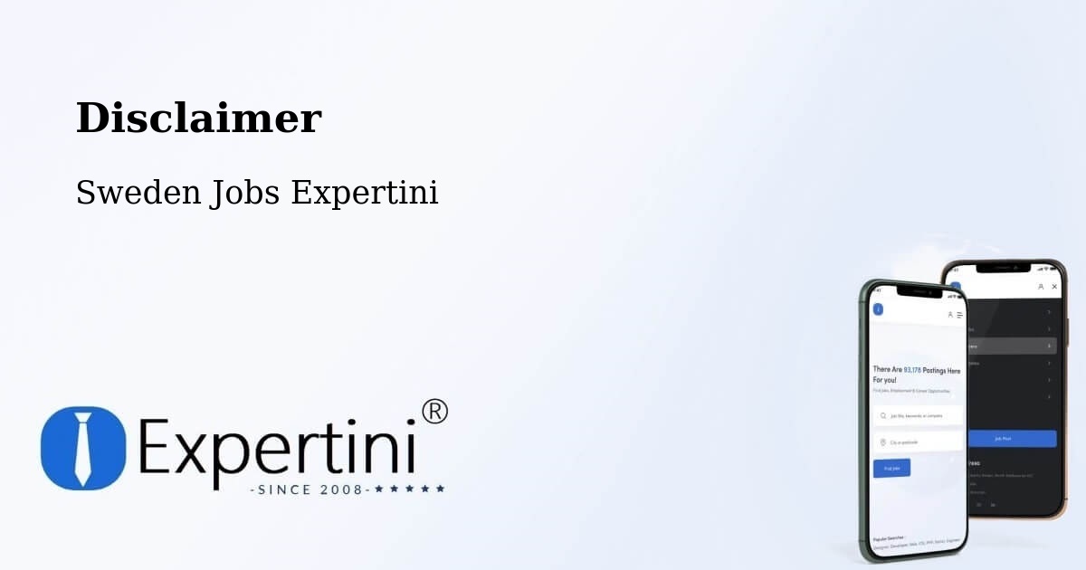 Disclaimer – Falkenberg - Sweden Jobs Expertini